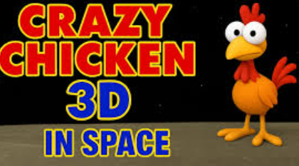 Crazy Chicken 3D immersive 3D environments with detailed chicken character